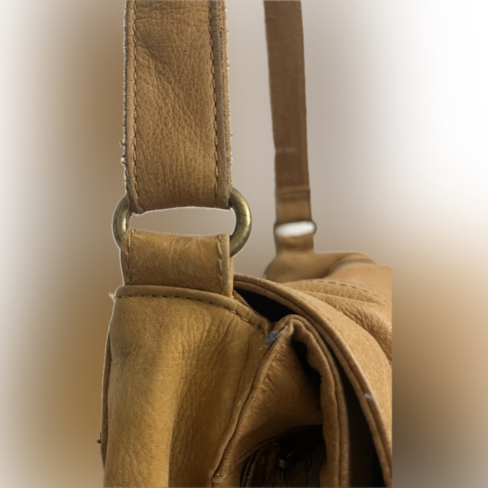 Vintage LUCKY BRAND leather magnetic close multi wear crossbody retired bag - Picture 14 of 16